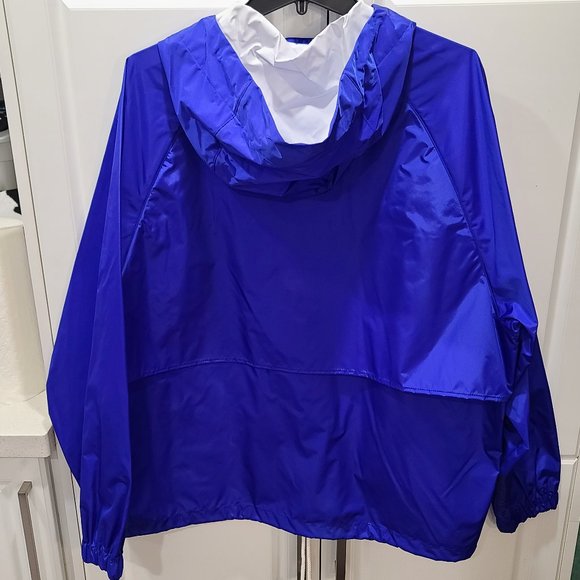 Burberry Blue Hooded Raincoat (Unisex) - Picture 5 of 7